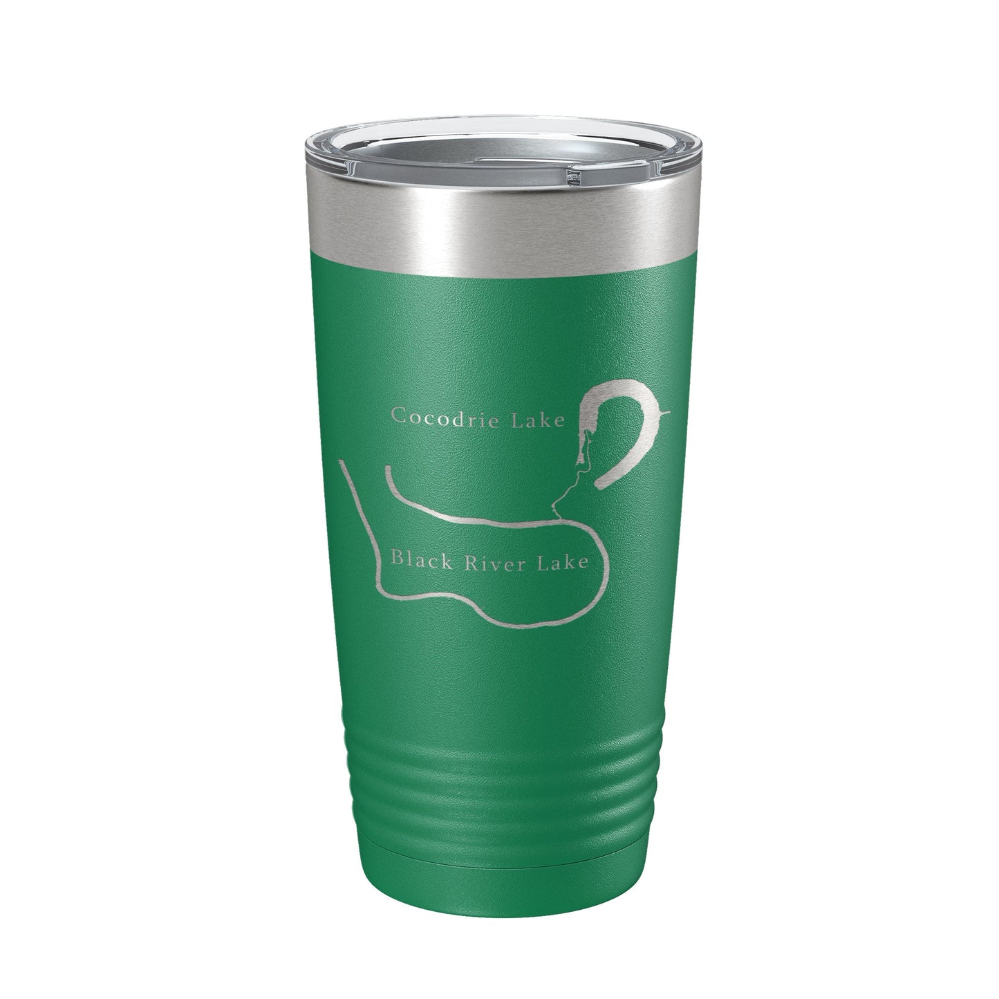 Black River Lake and Cocodrie Lake Map Tumbler Travel Mug Insulated Laser Engraved Coffee Cup Louisiana 20 oz-9