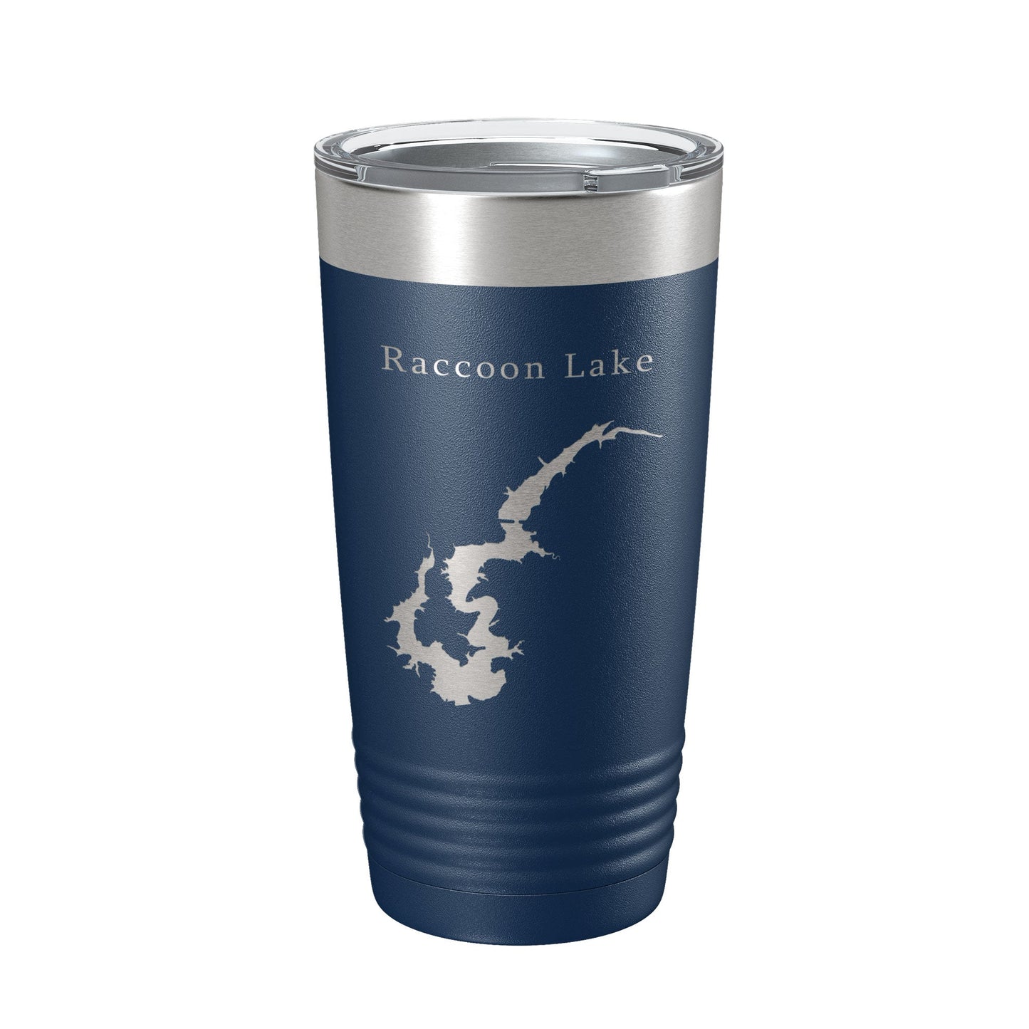 Raccoon Lake Map Tumbler Travel Mug Insulated Laser Engraved Coffee Cup Indiana 20 oz-8
