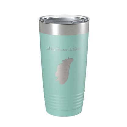 Big Bass Lake Map Tumbler Travel Mug Insulated Laser Engraved Coffee Cup Pennsylvania 20 oz-12