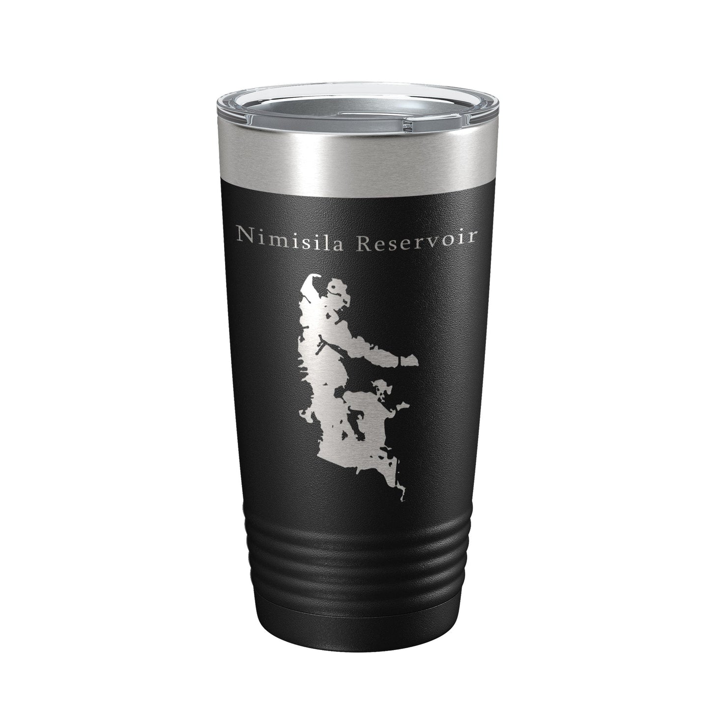 Nimisila Reservoir Tumbler Lake Map Travel Mug Insulated Laser Engraved Coffee Cup Ohio 20 oz-0