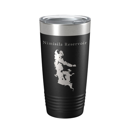 Nimisila Reservoir Tumbler Lake Map Travel Mug Insulated Laser Engraved Coffee Cup Ohio 20 oz-5