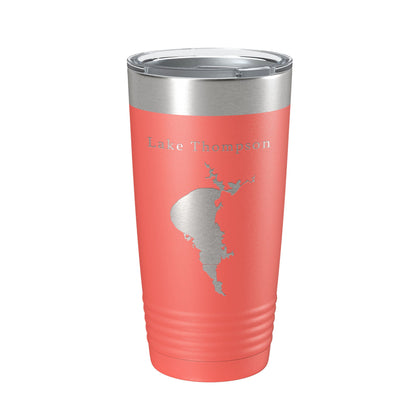 Lake Thompson Map Tumbler Travel Mug Insulated Laser Engraved Coffee Cup South Dakota 20 oz-20