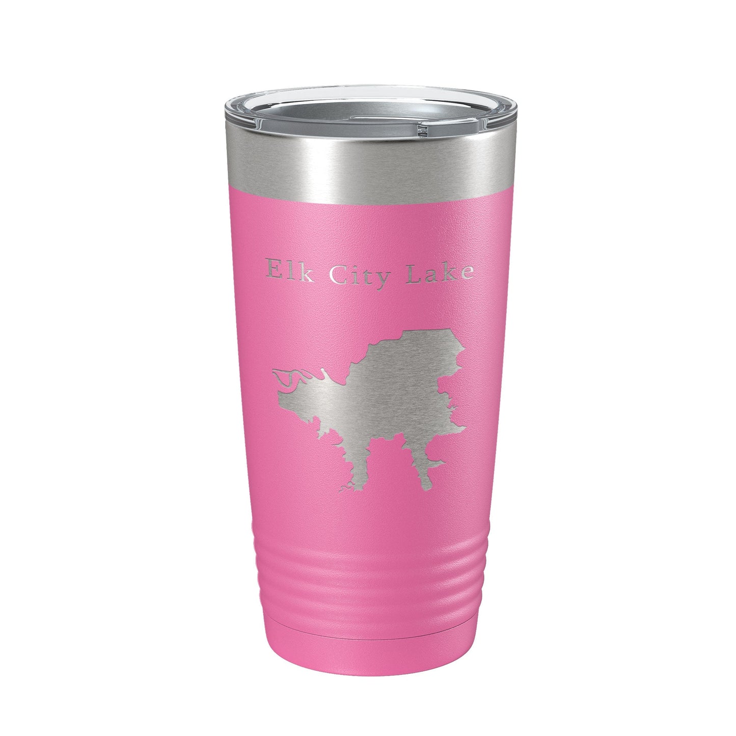 Elk City Lake Map Tumbler Travel Mug Insulated Laser Engraved Coffee Cup Kansas 20 oz-11