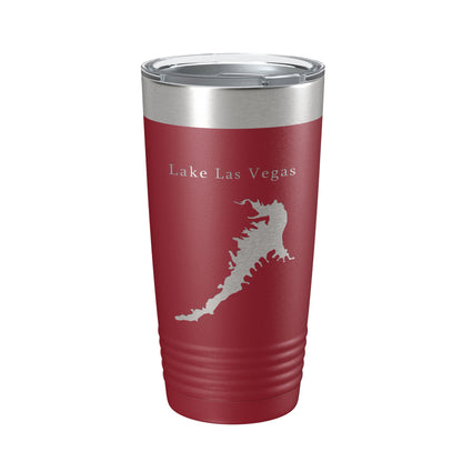 Lake Las Vegas Map Tumbler Travel Mug Insulated Laser Engraved Coffee Cup Nevada 20 oz-18