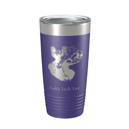 Lake Jack Lee Map Tumbler Travel Mug Insulated Laser Engraved Coffee Cup Felsenthal Arkansas Louisiana 20 oz-15
