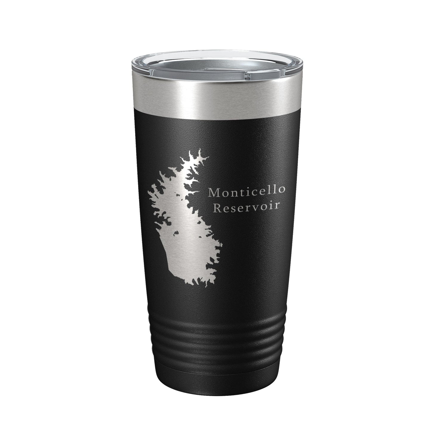 Monticello Reservoir Tumbler Lake Map Travel Mug Insulated Laser Engraved Coffee Cup South Carolina 20 oz-5