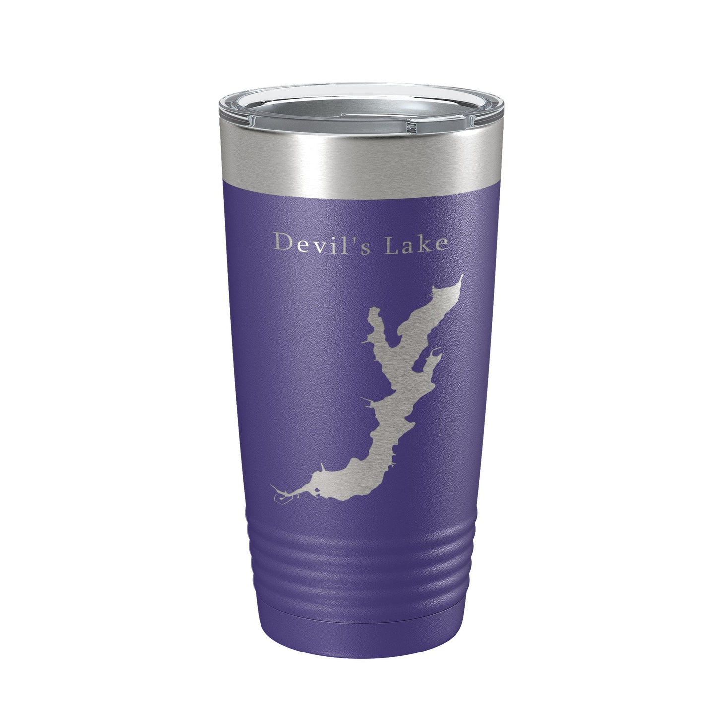 Devil's Lake Map Tumbler Travel Mug Insulated Laser Engraved Coffee Cup Oregon 20 oz-15