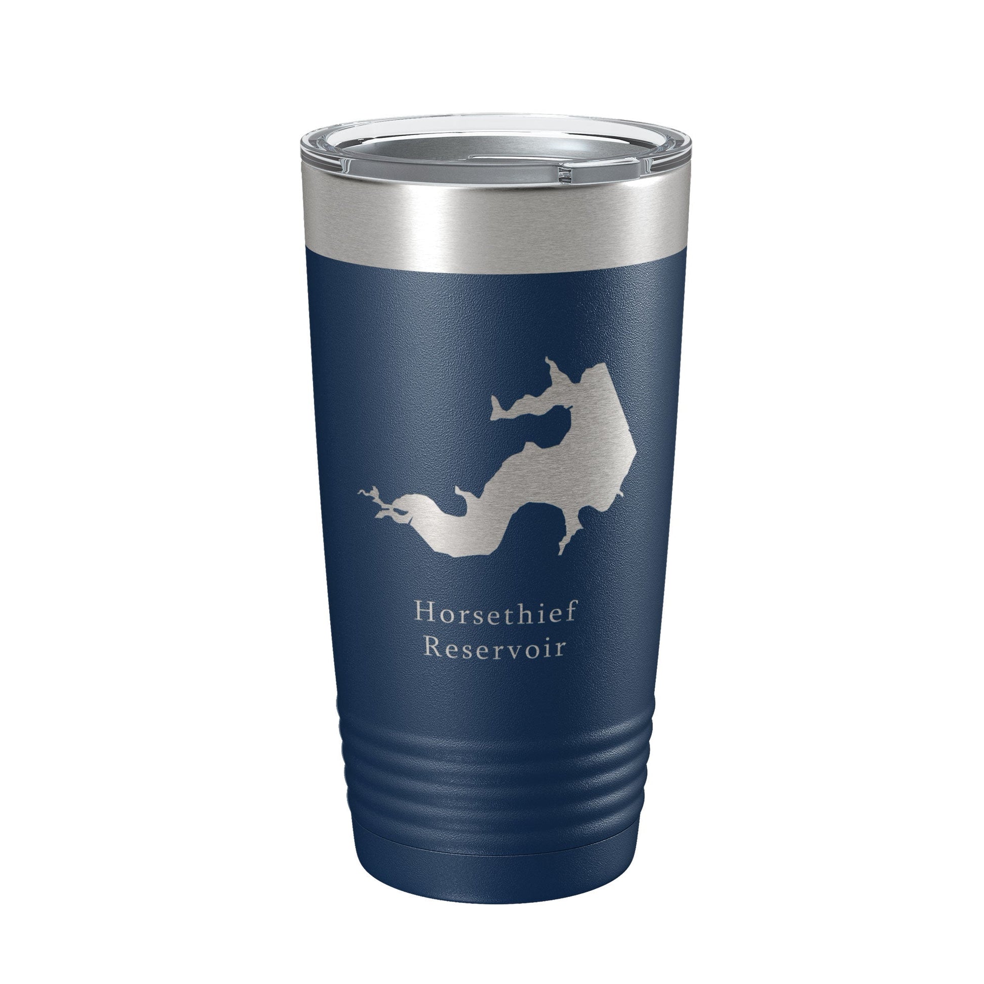 Horsethief Reservoir Tumbler Lake Map Travel Mug Insulated Laser Engraved Coffee Cup Kansas 20 oz-2