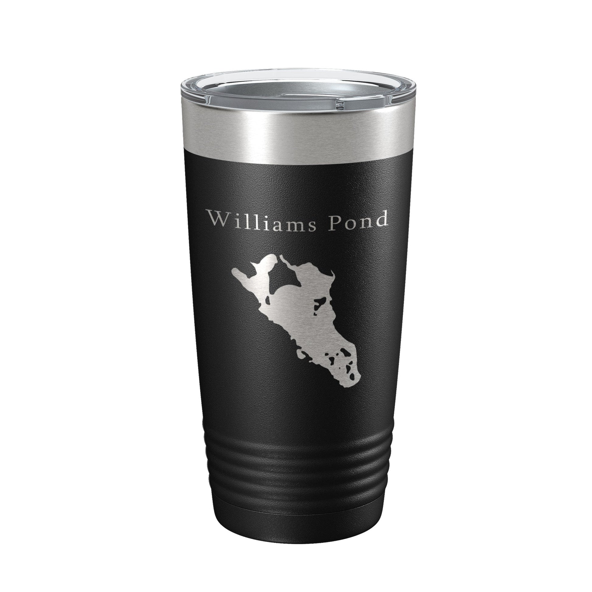 Williams Pond Tumbler Lake Map Travel Mug Insulated Laser Engraved Coffee Cup Connecticut 20 oz-5