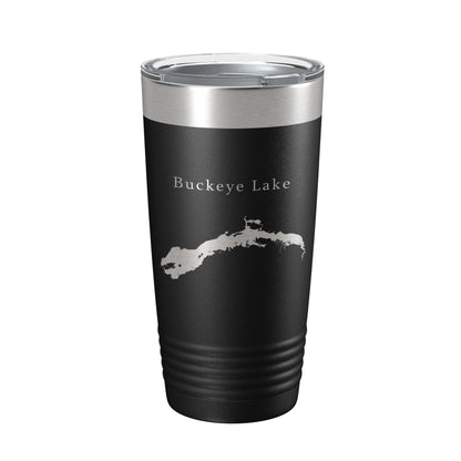 Buckeye Lake Map Tumbler Travel Mug Insulated Laser Engraved Coffee Cup Ohio 20 oz-5