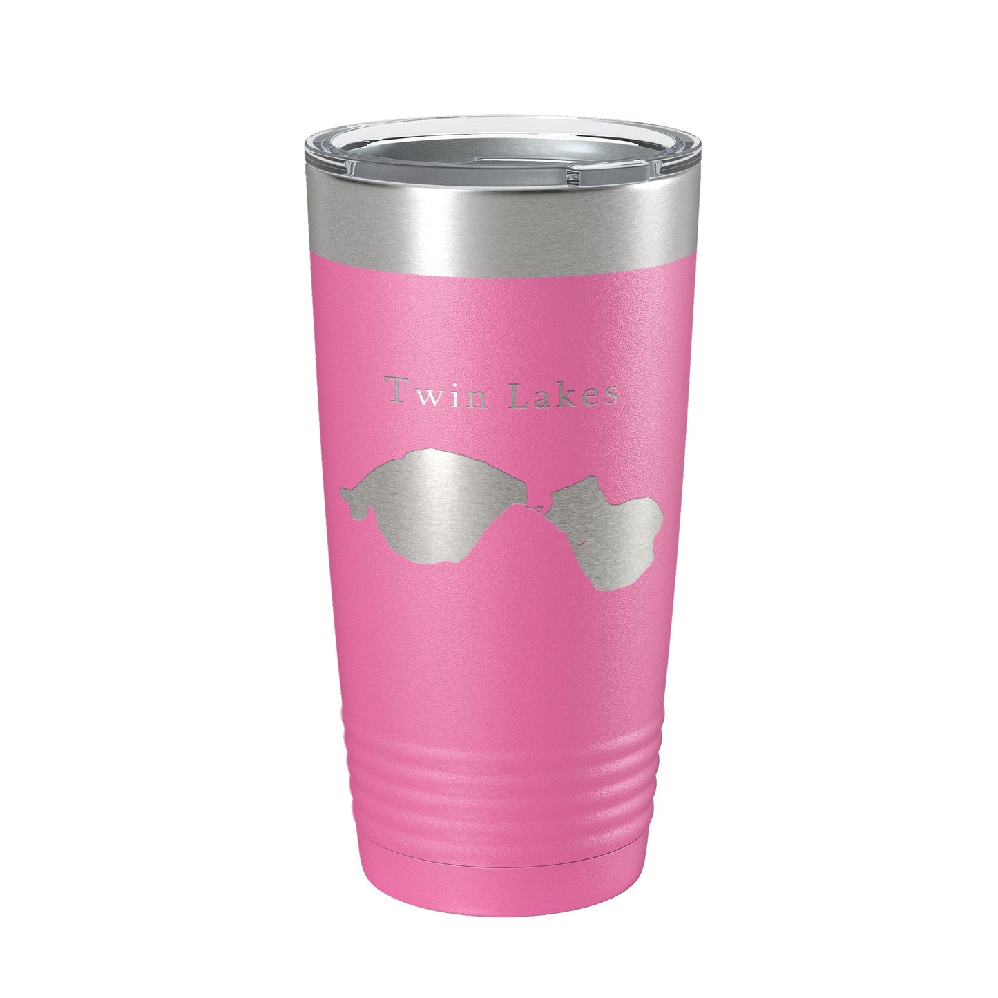 Twin Lakes Map Tumbler Travel Mug Insulated Laser Engraved Coffee Cup Lewiston Montmorency County Michigan 20 oz-11
