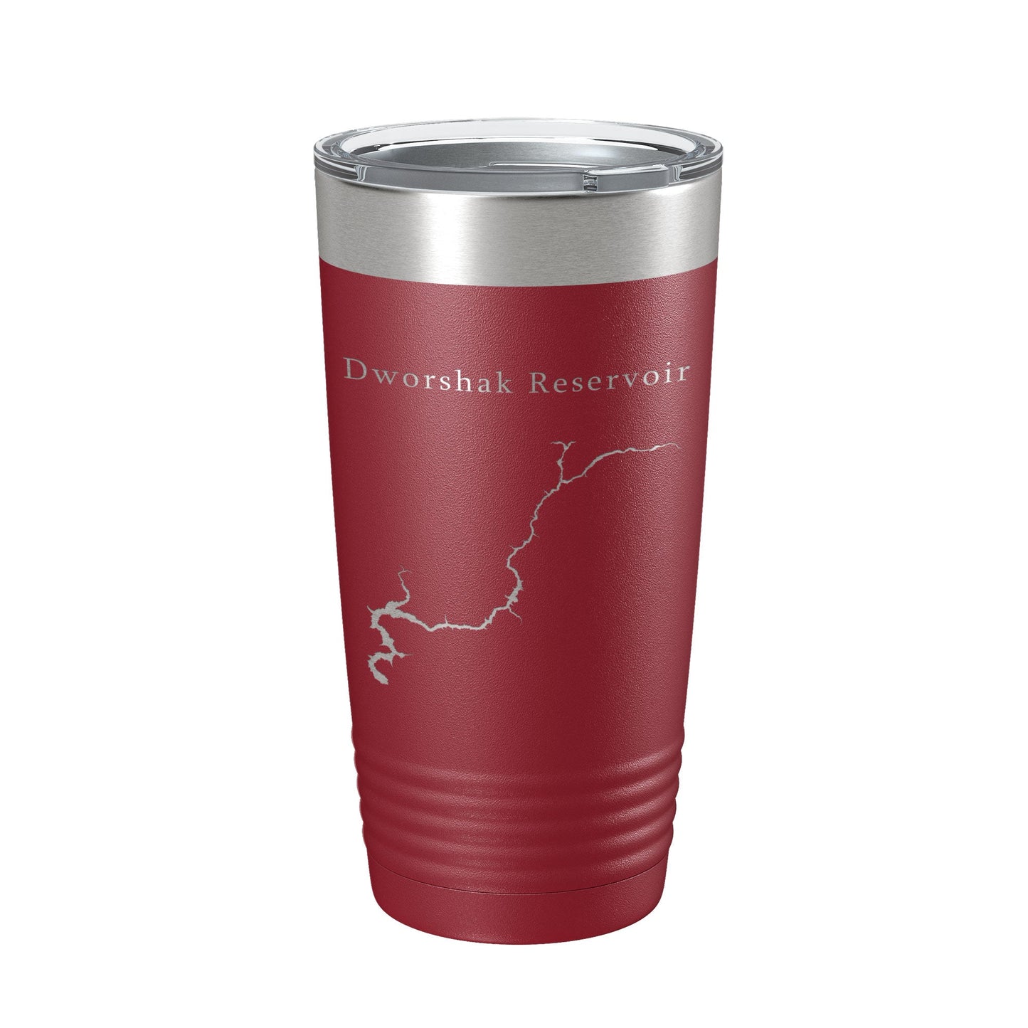 Dworshak Reservoir Tumbler Lake Map Travel Mug Insulated Laser Engraved Coffee Cup Idaho 20 oz-18