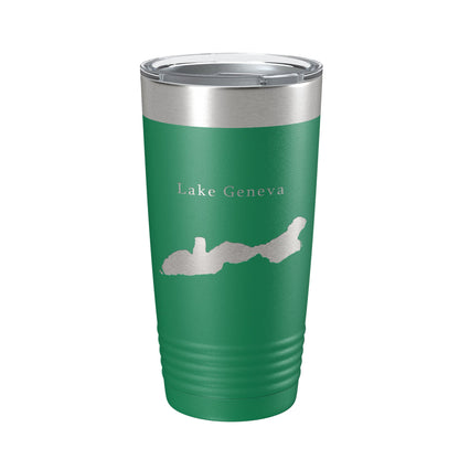 Lake Geneva Map Tumbler Travel Mug Insulated Laser Engraved Coffee Cup Wisconsin 20 oz-9