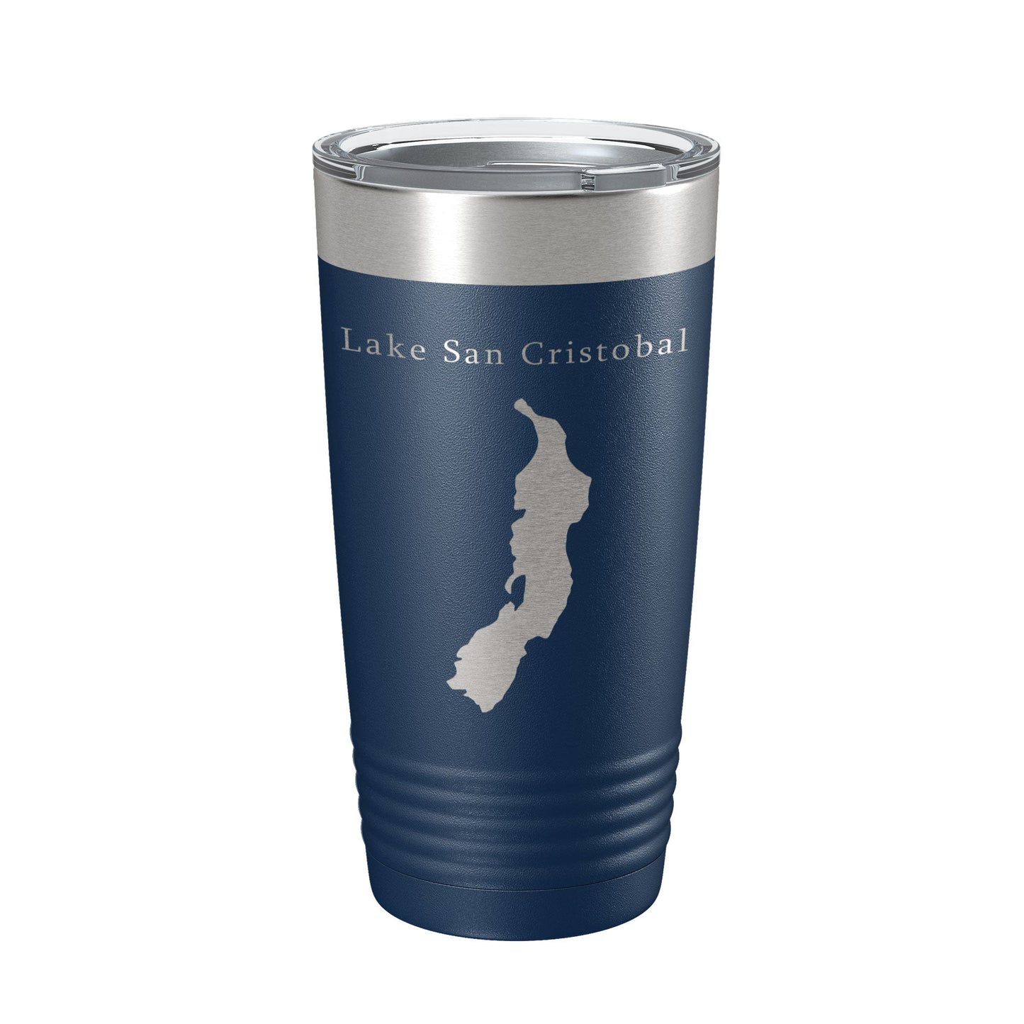 Lake San Cristobal Map Tumbler Travel Mug Insulated Laser Engraved Coffee Cup Colorado 20 oz-2