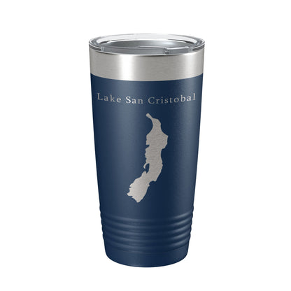 Lake San Cristobal Map Tumbler Travel Mug Insulated Laser Engraved Coffee Cup Colorado 20 oz-8