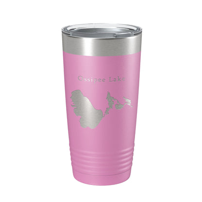 Ossipee Lake Map Tumbler Travel Mug Insulated Laser Engraved Coffee Cup New Hampshire 20 oz-14