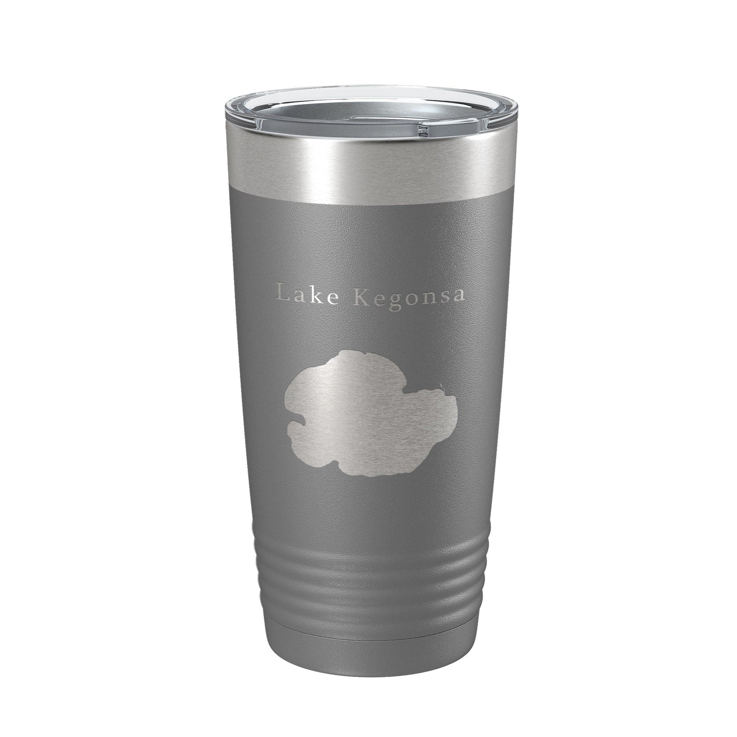 Lake Kegonsa Map Tumbler Travel Mug Insulated Laser Engraved Coffee Cup Wisconsin 20 oz-16