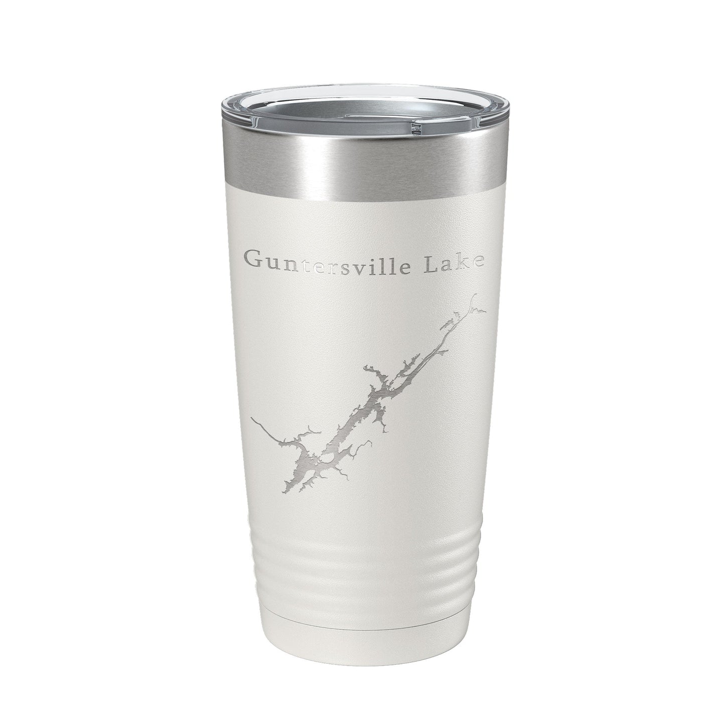 Guntersville Lake Map Tumbler Travel Mug Insulated Laser Engraved Coffee Cup Alabama 20 oz-1