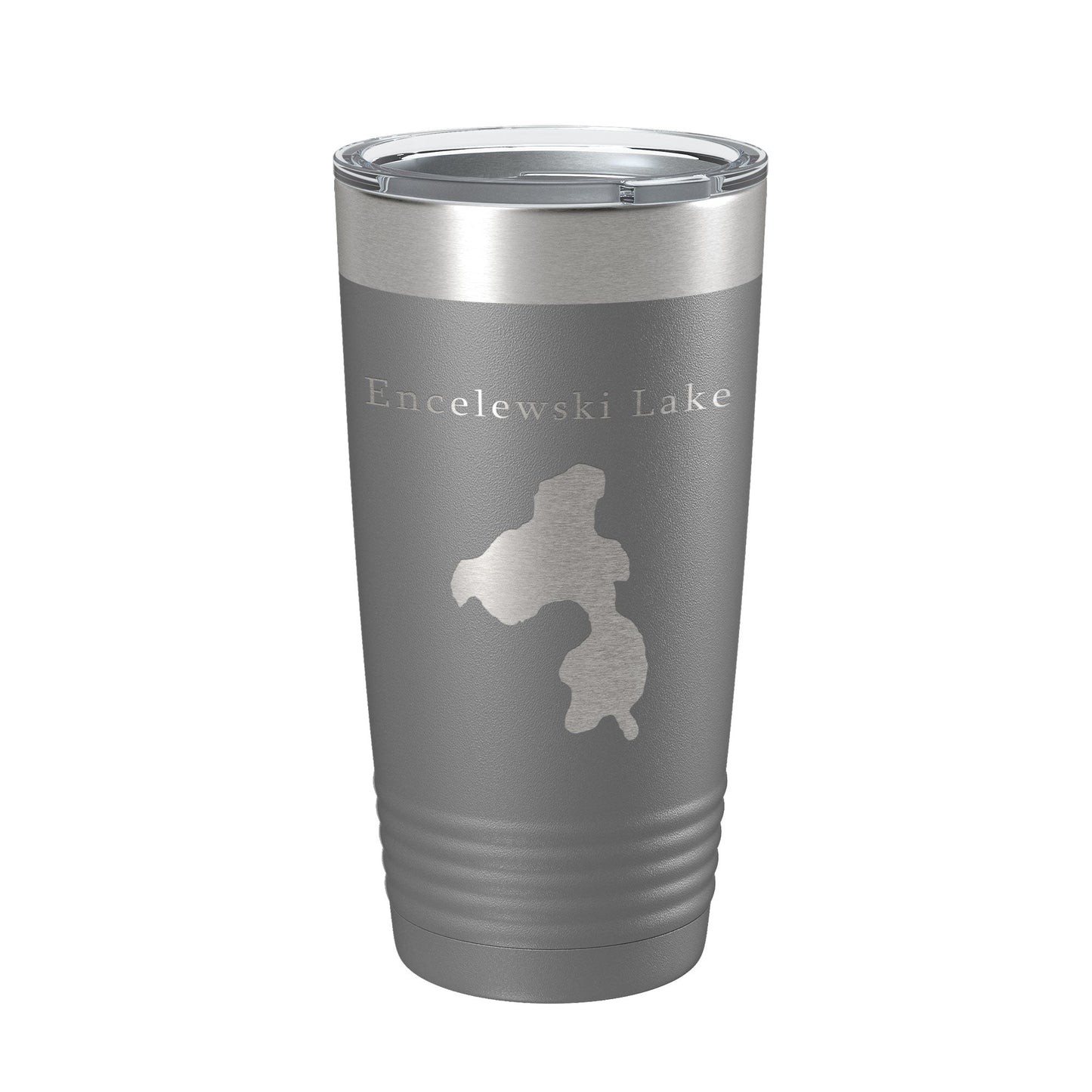 Encelewski Lake Map Tumbler Travel Mug Insulated Laser Engraved Coffee Cup Alaska 20 oz-16
