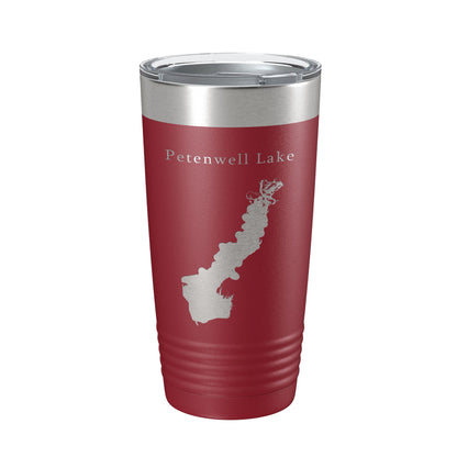 Petenwell Lake Map Tumbler Travel Mug Insulated Laser Engraved Coffee Cup Wisconsin 20 oz-18