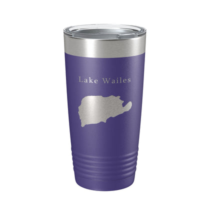 Lake Wailes Wales Map Tumbler Travel Mug Insulated Laser Engraved Coffee Cup Florida 20 oz-15