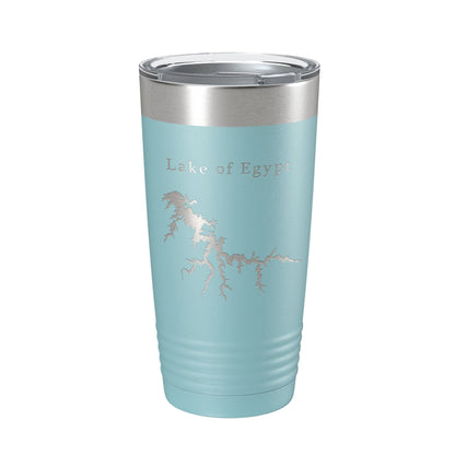 Lake of Egypt Map Tumbler Travel Mug Insulated Laser Engraved Coffee Cup Illinois 20 oz-13