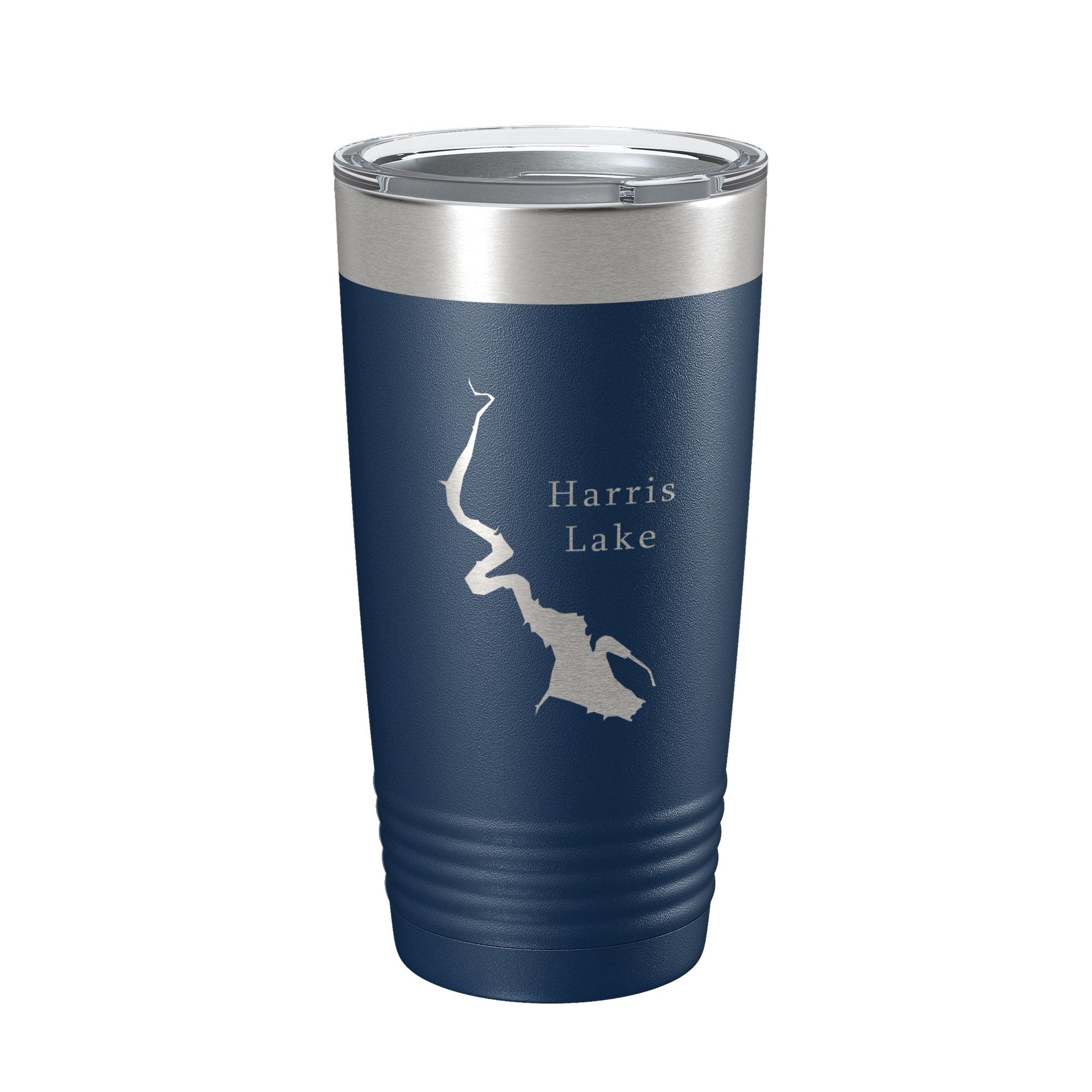 Harris Lake Map Tumbler Travel Mug Insulated Laser Engraved Coffee Cup Alabama 20 oz-2