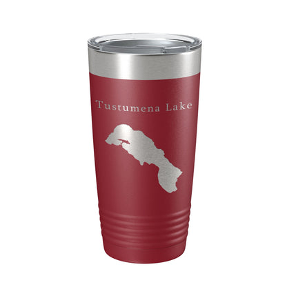 Tustumena Lake Map Tumbler Travel Mug Insulated Laser Engraved Coffee Cup Alaska 20 oz-18