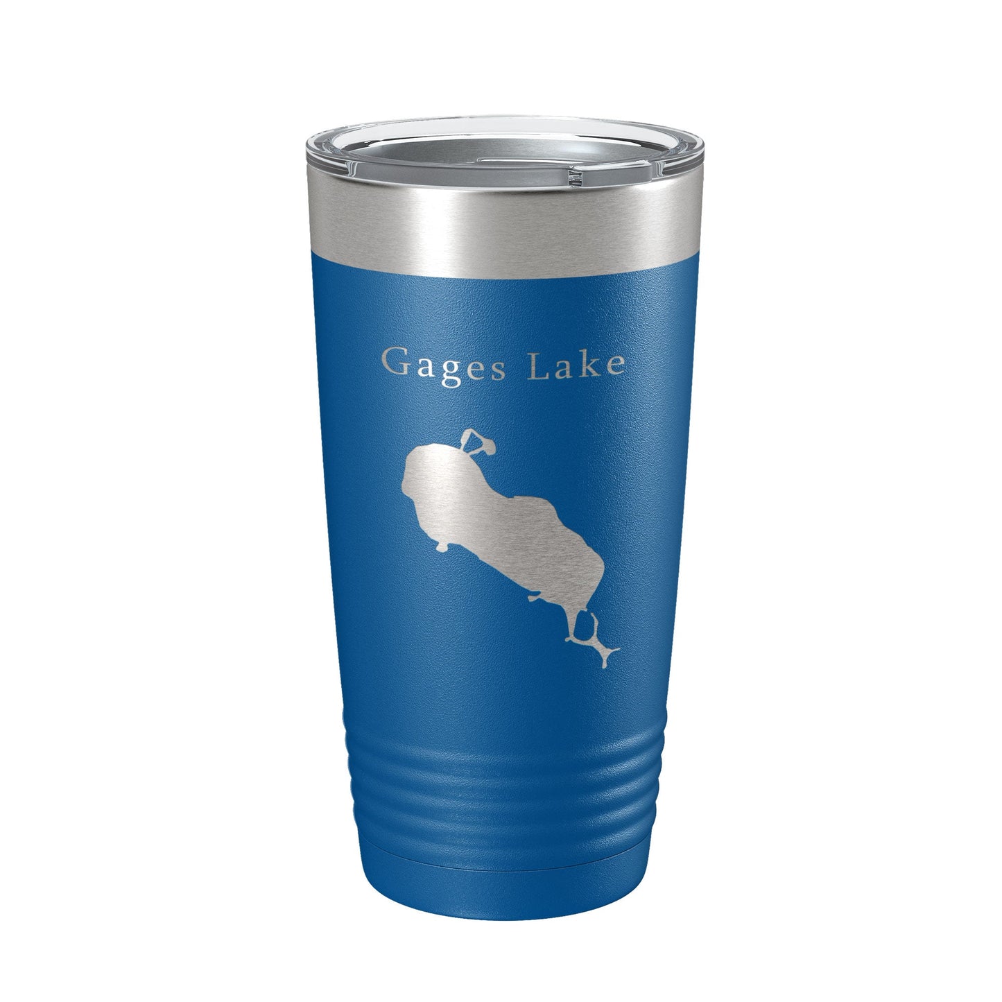 Gages Lake Map Tumbler Travel Mug Insulated Laser Engraved Coffee Cup Illinois 20 oz-6