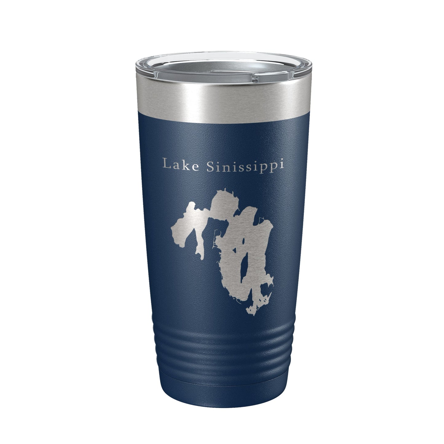 Lake Sinissippi Map Tumbler Travel Mug Insulated Laser Engraved Coffee Cup Wisconsin 20 oz-2
