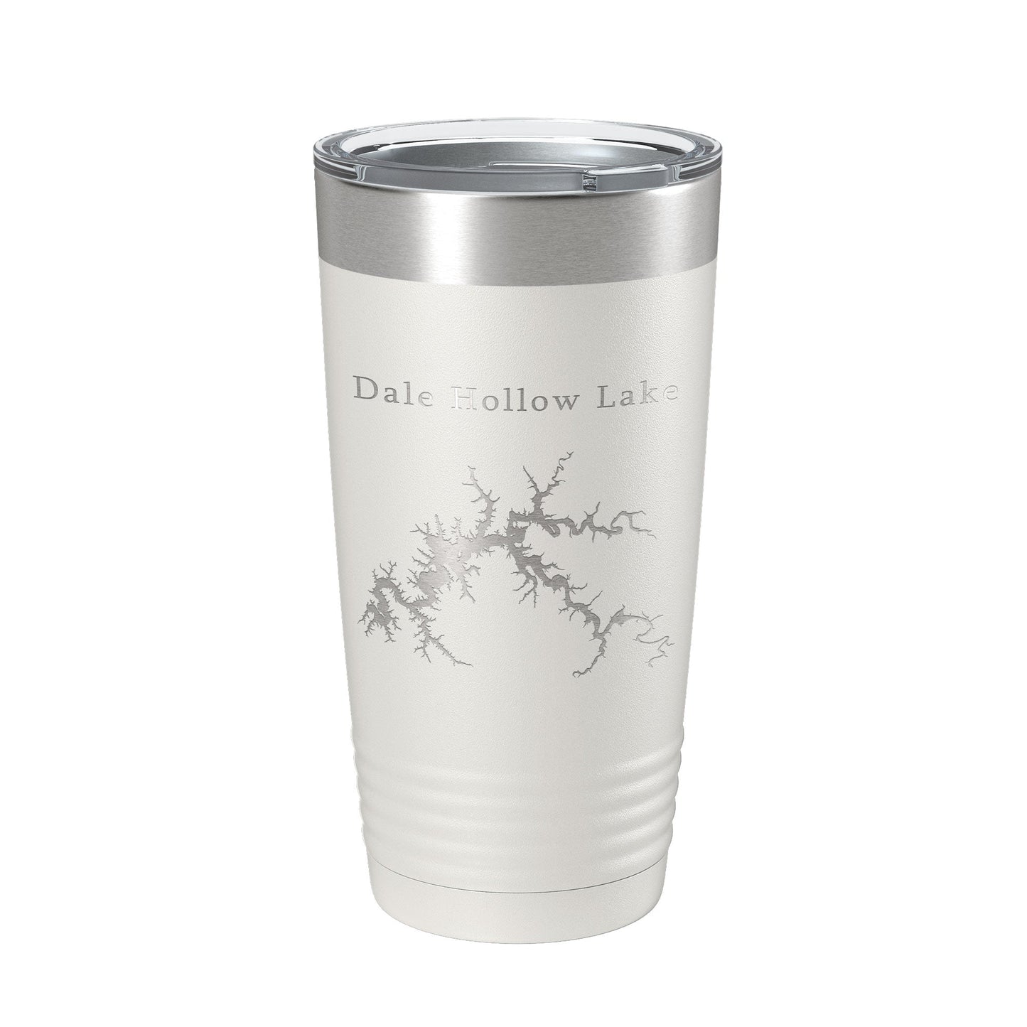 Dale Hollow Lake Map Tumbler Travel Mug Insulated Laser Engraved Coffee Cup Kentucky Tennessee 20 oz-1