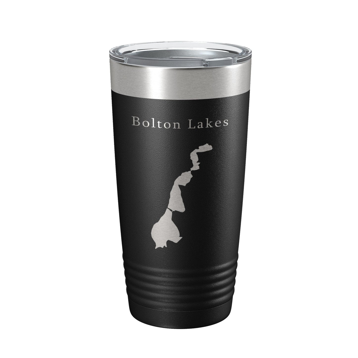 Bolton Lakes Upper Middle Lower Map Tumbler Travel Mug Insulated Laser Engraved Coffee Cup Connecticut 20 oz-5