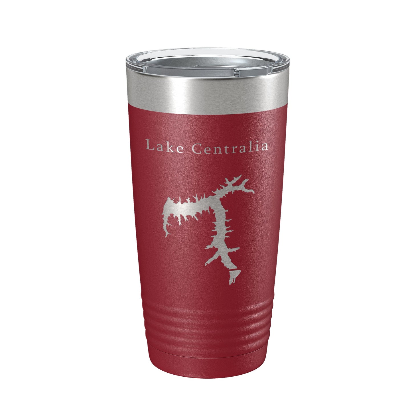 Lake Centralia Map Tumbler Travel Mug Insulated Laser Engraved Coffee Cup Illinois 20 oz-18