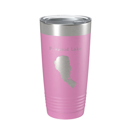 Pyramid Lake Map Tumbler Travel Mug Insulated Laser Engraved Coffee Cup Nevada 20 oz-14