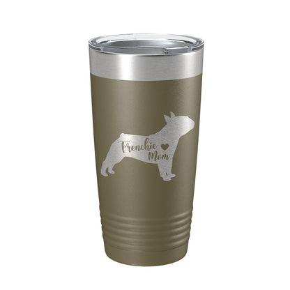 Frenchie Mom Tumbler Dog Travel Mug French Bulldog Gift Insulated Laser Engraved Coffee Cup 20 oz-21