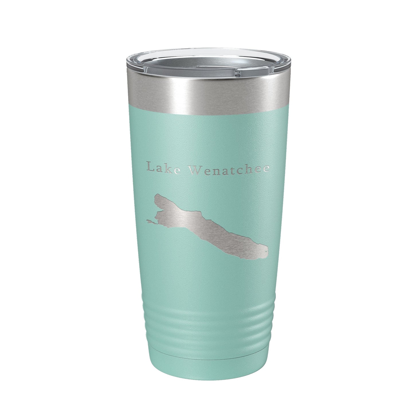 Lake Wenatchee Map Tumbler Travel Mug Insulated Laser Engraved Coffee Cup Washington 20 oz-12