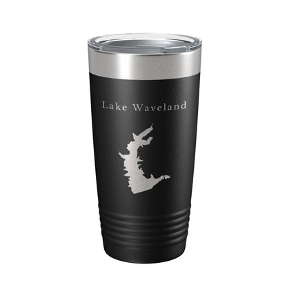 Lake Waveland Map Tumbler Travel Mug Insulated Laser Engraved Coffee Cup Indiana 20 oz-5