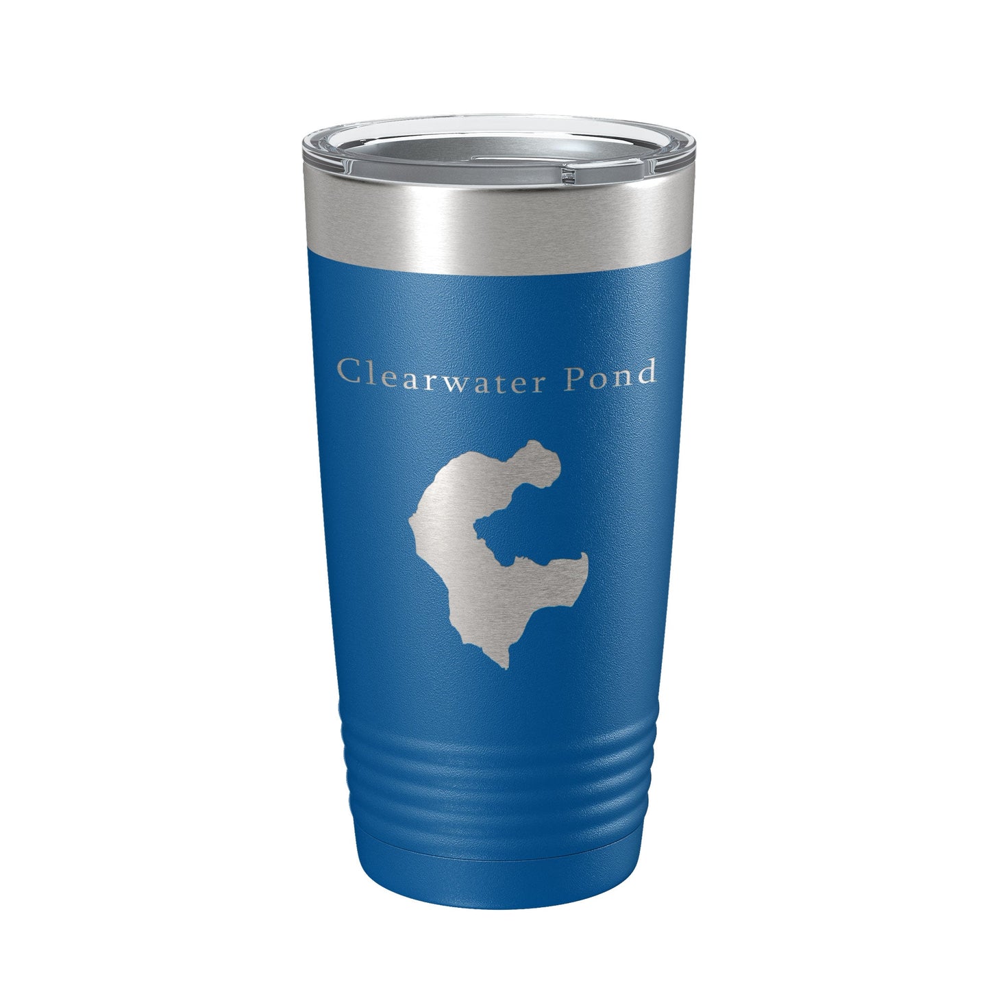 Clearwater Pond Lake Map Tumbler Travel Mug Insulated Laser Engraved Coffee Cup Maine 20 oz-6