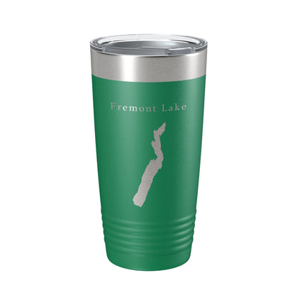 Fremont Lake Map Tumbler Travel Mug Insulated Laser Engraved Coffee Cup Wyoming 20 oz-9