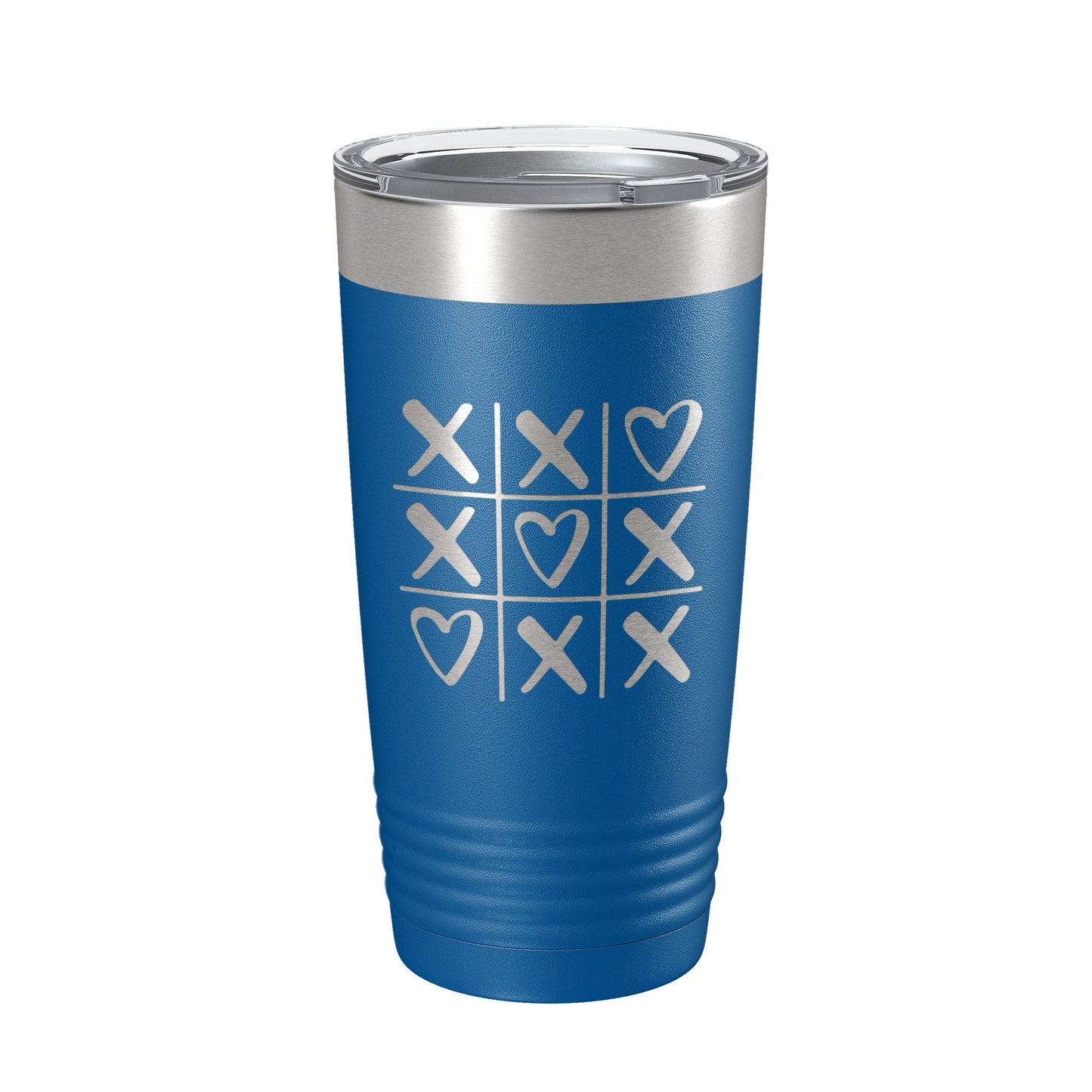 Valentine's Day Tumbler Tic Tac Toe Hearts Travel Mug Insulated Laser Engraved Coffee Cup 20 oz-6