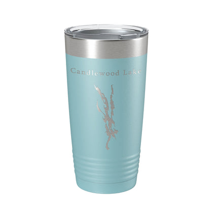 Candlewood Lake Map Tumbler Travel Mug Insulated Laser Engraved Coffee Cup Connecticut 20 oz-13