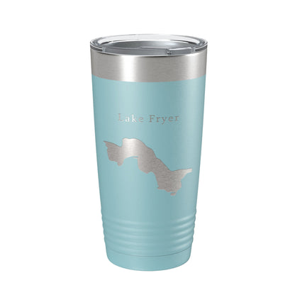 Lake Fryer Map Tumbler Travel Mug Insulated Laser Engraved Coffee Cup Texas 20 oz-13
