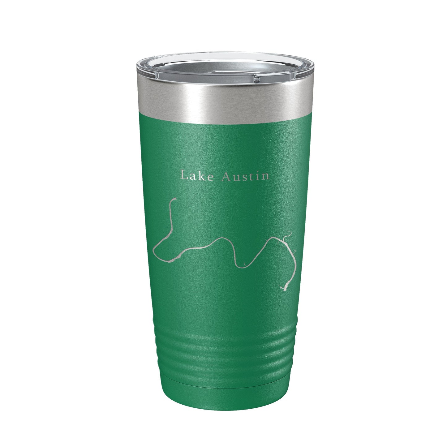 Lake Austin Map Tumbler Travel Mug Insulated Laser Engraved Coffee Cup Texas 20 oz-9