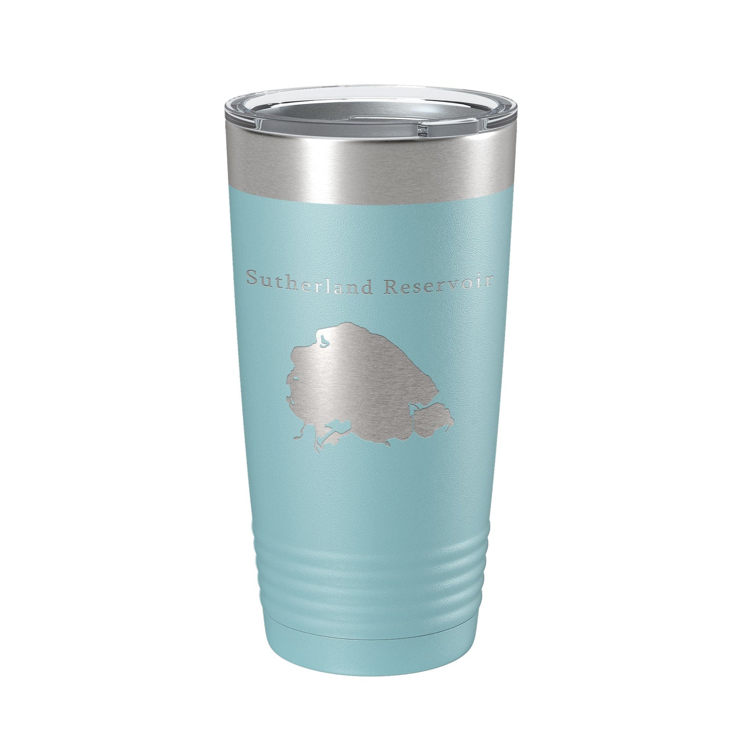 Sutherland Reservoir Tumbler Lake Map Travel Mug Insulated Laser Engraved Coffee Cup Nebraska 20 oz-13