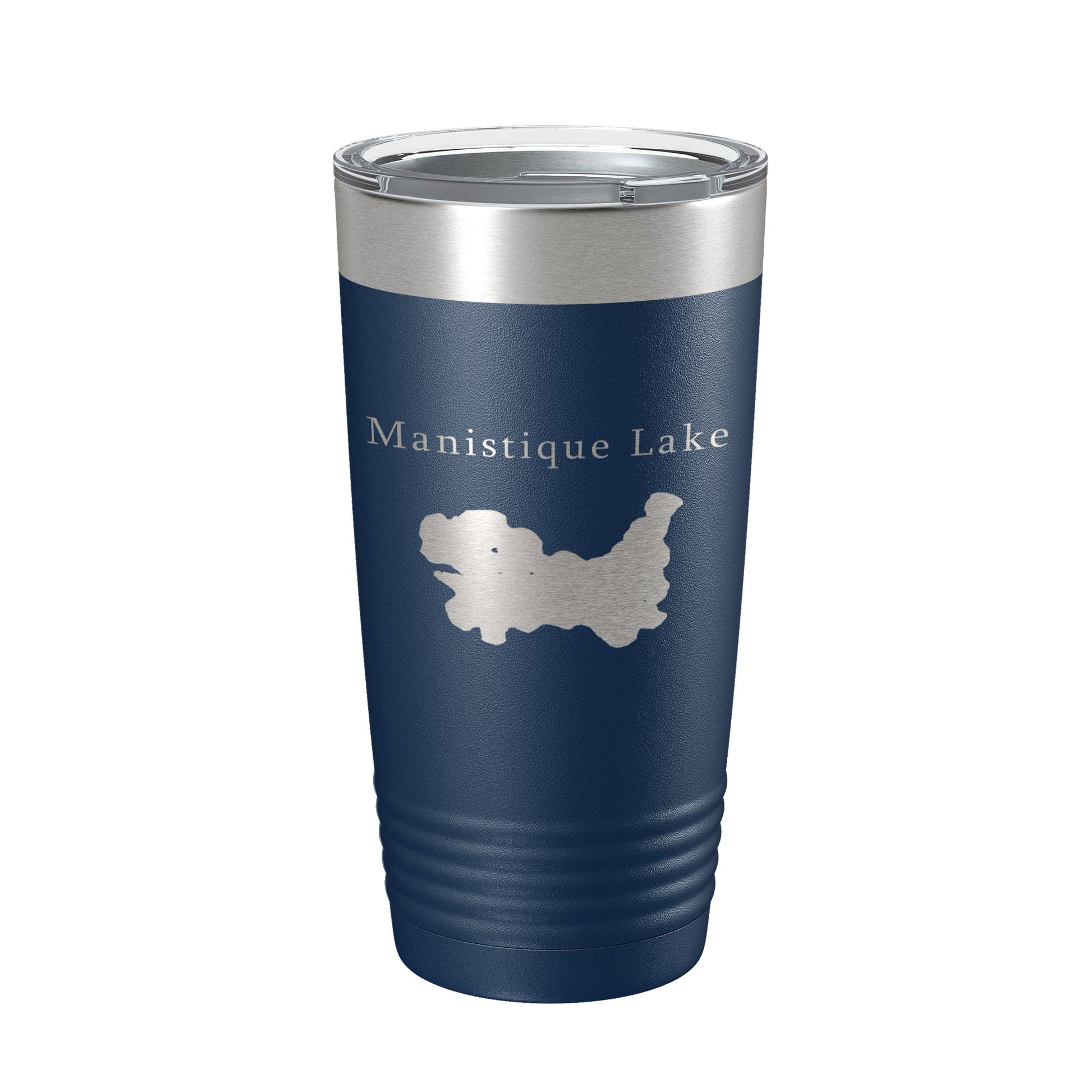 Manistique Lake Map Tumbler Travel Mug Insulated Laser Engraved Coffee Cup Michigan 20 oz-2