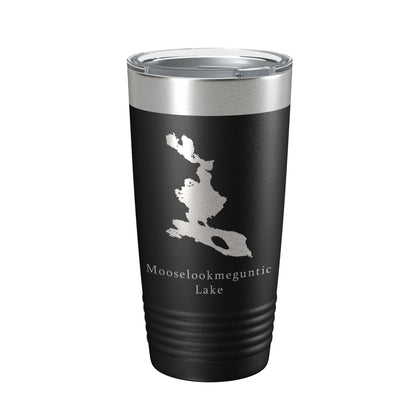Mooselookmeguntic Lake Map Tumbler Travel Mug Insulated Laser Engraved Coffee Cup Maine 20 oz-5