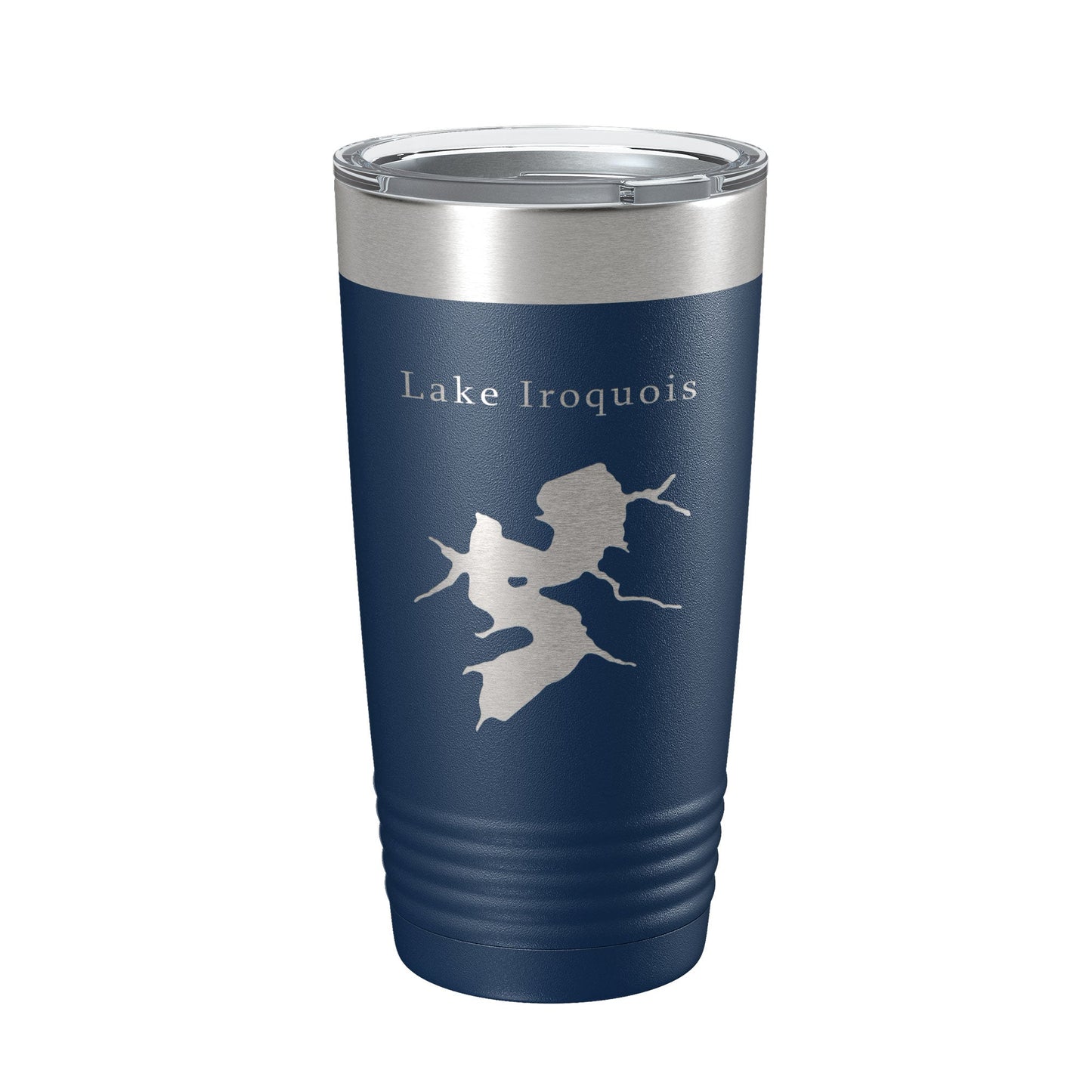 Lake Iroquois Map Tumbler Travel Mug Insulated Laser Engraved Coffee Cup Illinois 20 oz-8