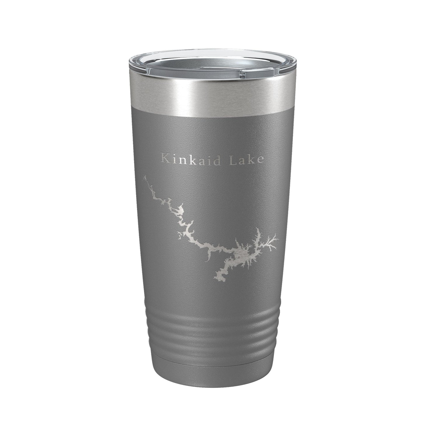 Kinkaid Lake Map Tumbler Travel Mug Insulated Laser Engraved Coffee Cup Illinois 20 oz-16