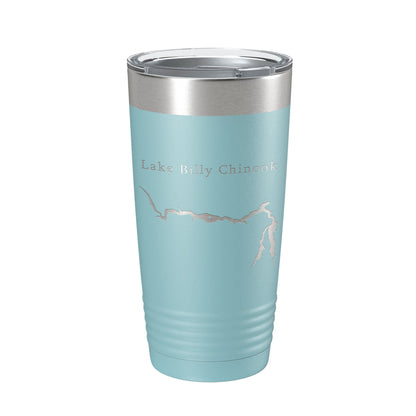 Lake Billy Chinook Map Tumbler Travel Mug Insulated Laser Engraved Coffee Cup Oregon 20 oz-13