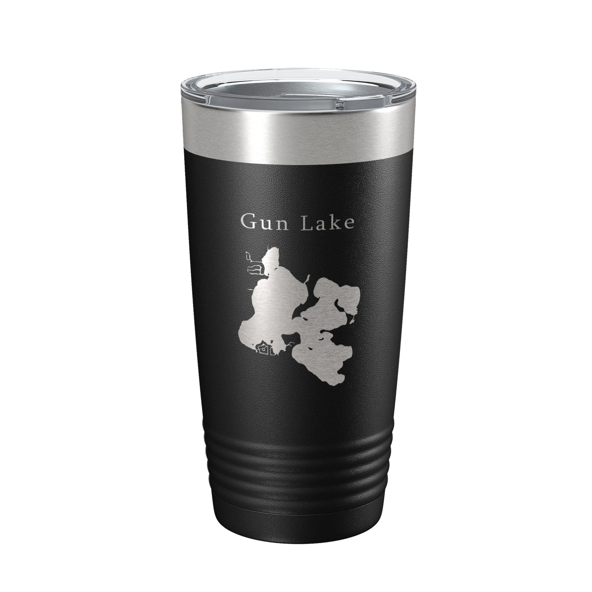 Gun Lake Map Tumbler Travel Mug Insulated Laser Engraved Coffee Cup Michigan 20 oz-5